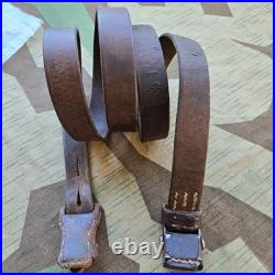 Original WWII German K98 G43 33/40 Mauser Leather Sling D&C Stamped ref. N72