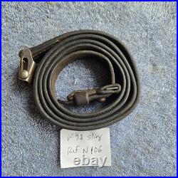 Original WWII German K98 G43 33/40 Mauser Leather Sling L&F Proof N106