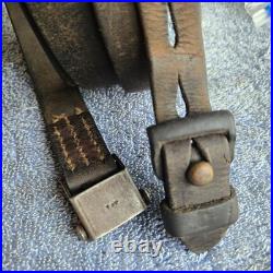 Original WWII German K98 G43 33/40 Mauser Leather Sling L&F Proof N106