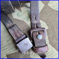 Original WWII German K98 G43 33/40 Mauser Leather Sling L&F Proofed ref. N113