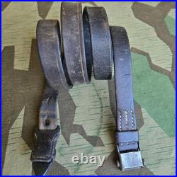 Original WWII German K98 G43 33/40 Mauser Leather Sling L&F Proofed ref. N115