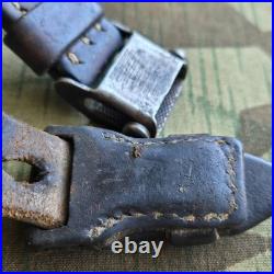 Original WWII German K98 G43 33/40 Mauser Leather Sling L&F Proofed ref. N115