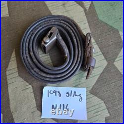 Original WWII German K98 G43 33/40 Mauser Leather Sling L&F Proofed ref. N116