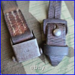 Original WWII German K98 G43 33/40 Mauser Leather Sling L&F Proofed ref. N116