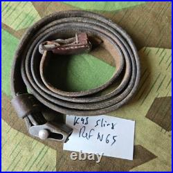 Original WWII German K98 G43 33/40 Mauser Leather Sling L&F proofed N. 65