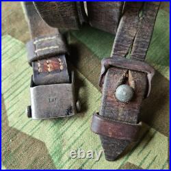 Original WWII German K98 G43 33/40 Mauser Leather Sling L&F proofed N. 65