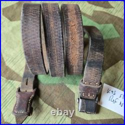 Original WWII German K98 G43 33/40 Mauser Leather Sling L&F proofed N. 65