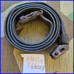Original WWII German K98 G43 33/40 Mauser Leather Sling L&F proofed N. 79