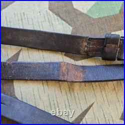 Original WWII German K98 G43 33/40 Mauser Leather Sling L&F proofed N. 79