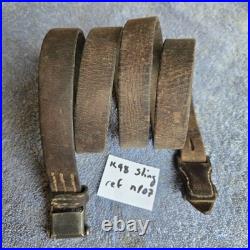 Original WWII German K98 G43 33/40 Mauser Leather Sling L&F proofed N107