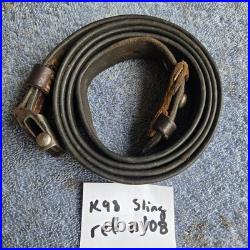 Original WWII German K98 G43 33/40 Mauser Leather Sling L&F proofed N108