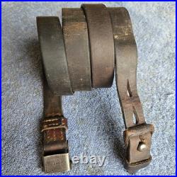 Original WWII German K98 G43 33/40 Mauser Leather Sling L&F proofed N108
