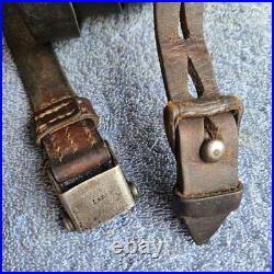 Original WWII German K98 G43 33/40 Mauser Leather Sling L&F proofed N108