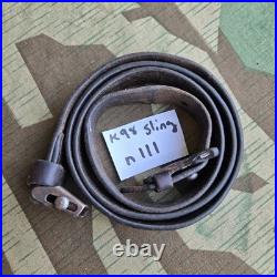 Original WWII German K98 G43 33/40 Mauser Leather Sling L&F proofed N111