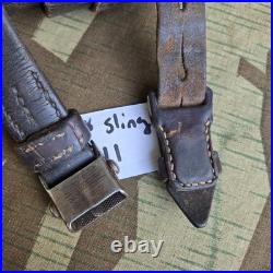 Original WWII German K98 G43 33/40 Mauser Leather Sling L&F proofed N111