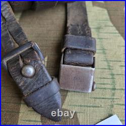 Original WWII German K98 G43 33/40 Mauser Leather Sling L&F proofed N111