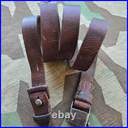 Original WWII German K98 G43 33/40 Mauser Leather Sling L&F proofed ref. N71