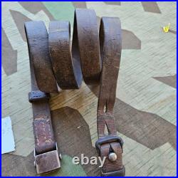 Original WWII German K98 G43 33/40 Mauser Leather Sling Schmidt proof ref. N75