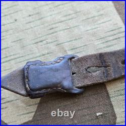 Original WWII German K98 G43 33/40 Mauser Leather Sling Schmidt proof ref. N75