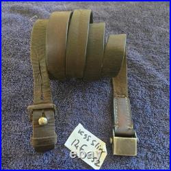Original WWII German K98 G43 33/40 Mauser Leather Sling Stamped, Late War #52A
