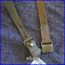 Original WWII German K98 G43 33/40 Mauser Leather Sling Stamped, Late War #52A