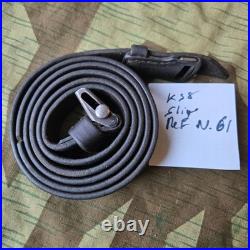 Original WWII German K98 G43 33/40 Mauser Leather Sling proofed N. 61