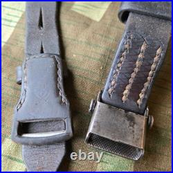 Original WWII German K98 G43 33/40 Mauser Leather Sling proofed N. 61