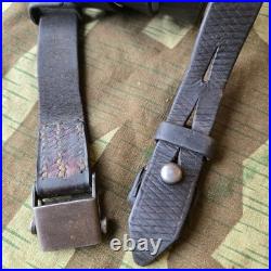 Original WWII German K98 G43 33/40 Mauser Leather Sling proofed N. 61