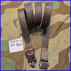Original WWII German K98 G43 33/40 Mauser Leather Sling ref#43N