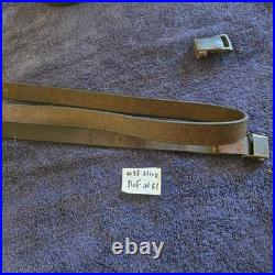 Original WWII German K98 G43 33/40 Mauser Leather Sling ref#51N