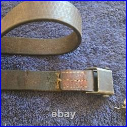 Original WWII German K98 G43 33/40 Mauser Leather Sling ref#51N