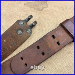 Original WWII US J. V. K. M1903 M1917 M1 Garand M1907 Leather Military Sling H2 Original WWII US J. V. K. M1903 M1917 M1 Garand M1907 Leather Military Sling H2