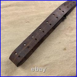 Original WWII US Unmarked M1903 M1917 M1 Garand M1907 Leather Military Sling H6