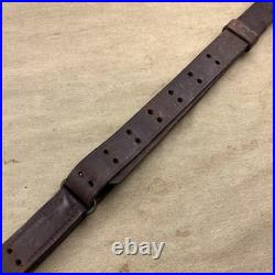 Original WWII US Unmarked M1903 M1917 M1 Garand M1907 Leather Military Sling H6
