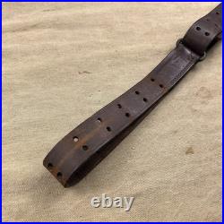 Original WWII US Unmarked M1903 M1917 M1 Garand M1907 Leather Military Sling H6