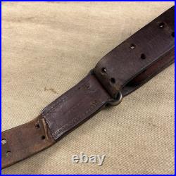 Original WWII US Unmarked M1903 M1917 M1 Garand M1907 Leather Military Sling H6