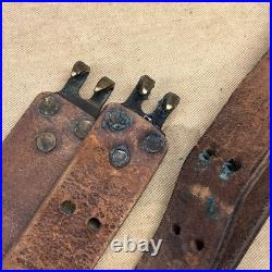 Original WWII US Unmarked M1903 M1917 M1 Garand M1907 Leather Military Sling H6