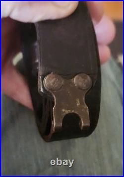 Original Ww 1 Us Military Rifle Leather Sling