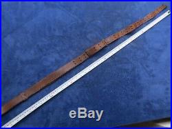 Original Ww1 Us Springfield Rifle Leather Sling Made By Hoyt In 1918