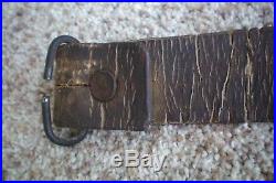 Original Ww2 Japanese Arisaka Rifle Sling Leather/canvas Authentic