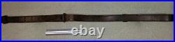 Original Wwi Leather Mod 1907 Rifle Sling For'03 Springfield, Marked Vbmc 1917