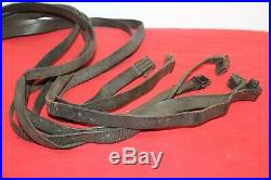 Original Wwii German Brown Leather Rifle Strap / Sling For Mauser K98