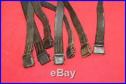 Original Wwii German Brown Leather Rifle Strap / Sling For Mauser K98