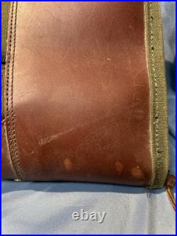 Orvis Battenkill Double Shotgun Rifle Case 54in Canvas Leather Fleece Lined