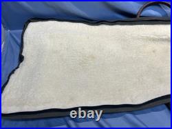 Orvis Battenkill Double Shotgun Rifle Case 54in Canvas Leather Fleece Lined