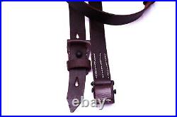 (PACK OF 5) WWII German K98 Brown Leather Rifle Sling