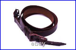 (PACK OF 5) WWII German K98 Brown Leather Rifle Sling