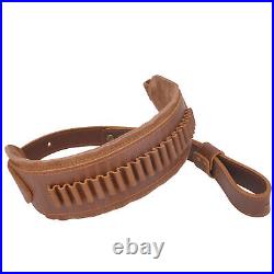 Padded Leather Rifle Sling Gun Strap Fit for. 22LR. 17HMR. 22MAG USA Stock