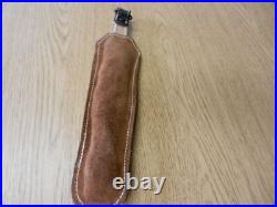 Padded Leather Rifle Sling With Swivels Adjustable Possibly Unused Nice Shape