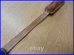 Padded Leather Rifle Sling With Swivels Adjustable Possibly Unused Nice Shape